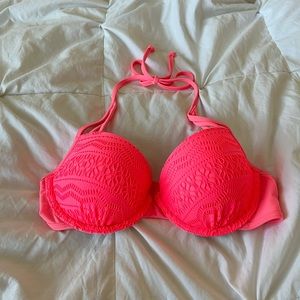Hollister Swim Top in Hot Pink